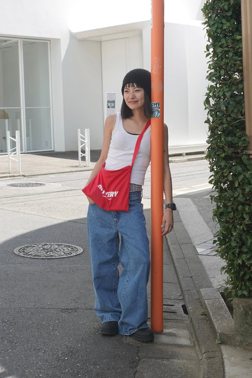 2wayチェックレイヤードデニム